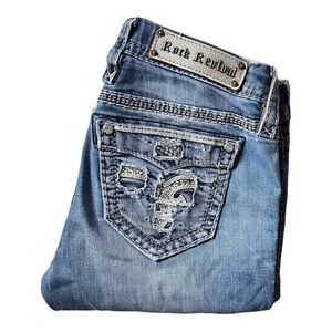 Rock Revival• Sapphire• Boot Cut• Size 27• Embroidery/ Bling